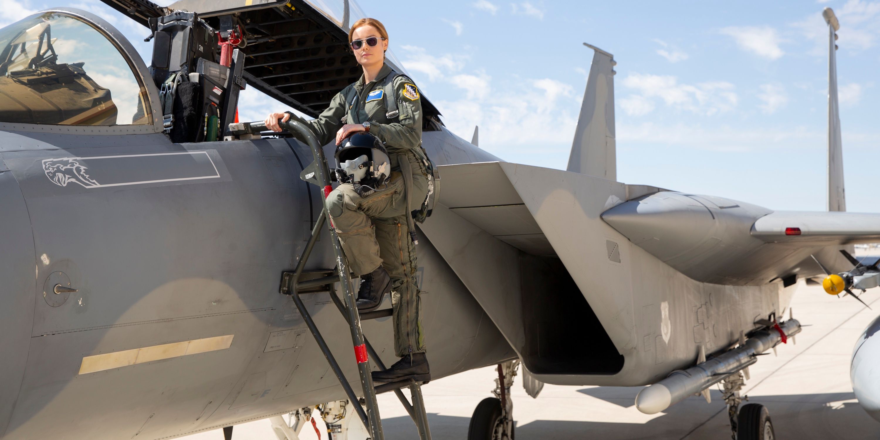 Brie Larson as Carol Danvers Captain Marvel Air Force