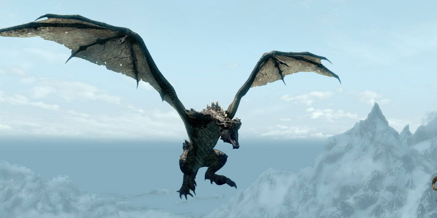 Brown Dragon in Skyrim