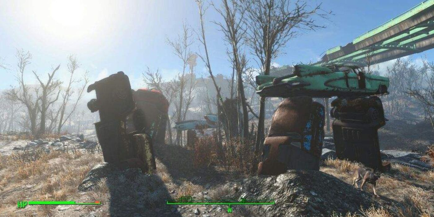Carhenge in Fallout 4