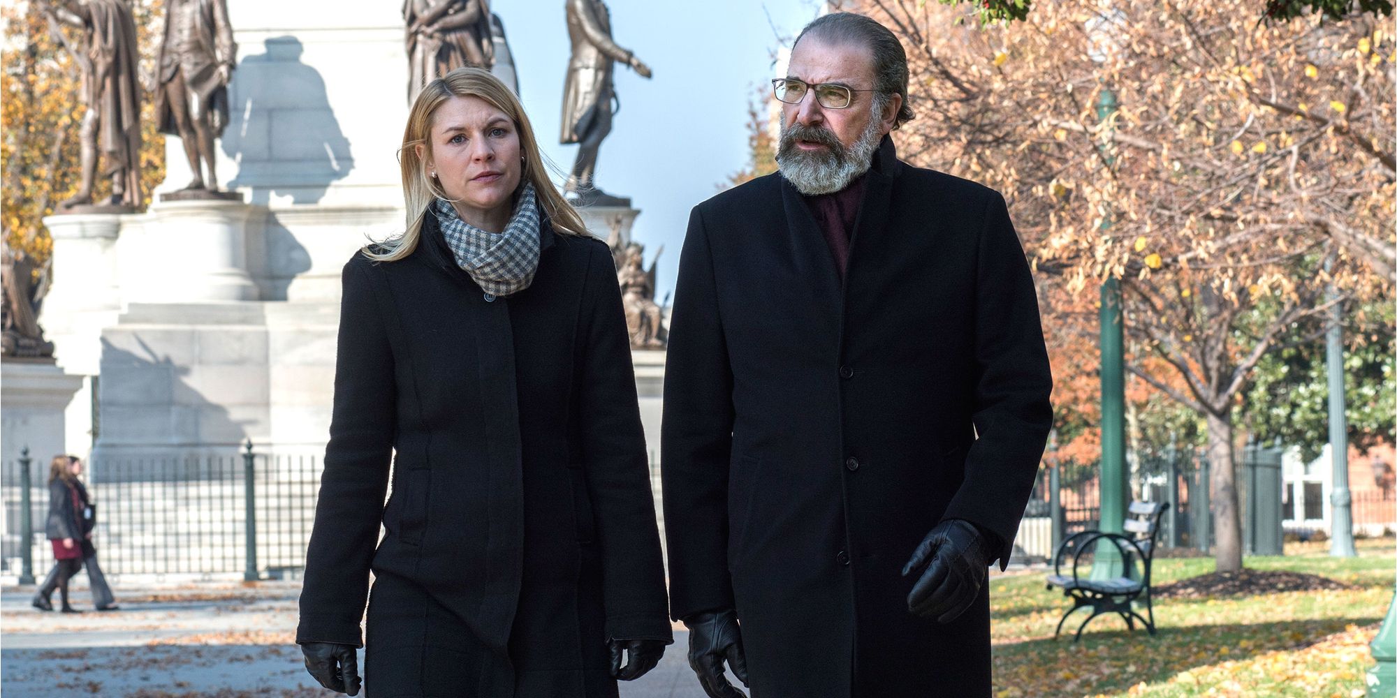 Claire Danes and Mandy Patinkin in Homeland Season 7 Showtime