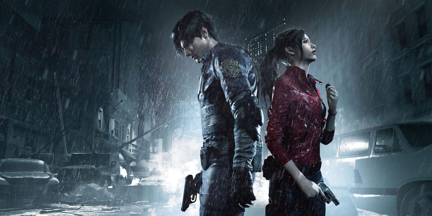Claire and Leon in Resident Evil 2