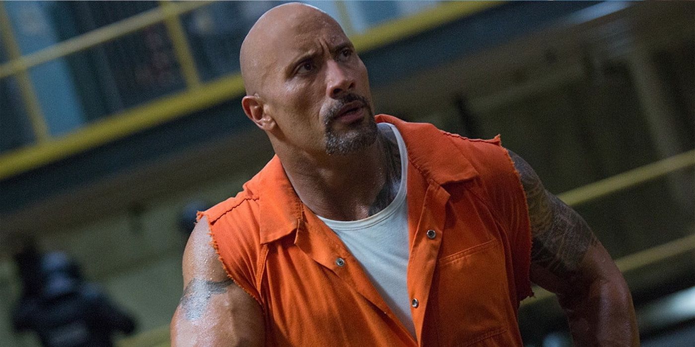 Dwayne Johnson in Hobbs and Shaw