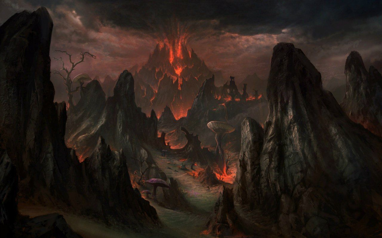 Elder Scrolls Red Mountain Eruption