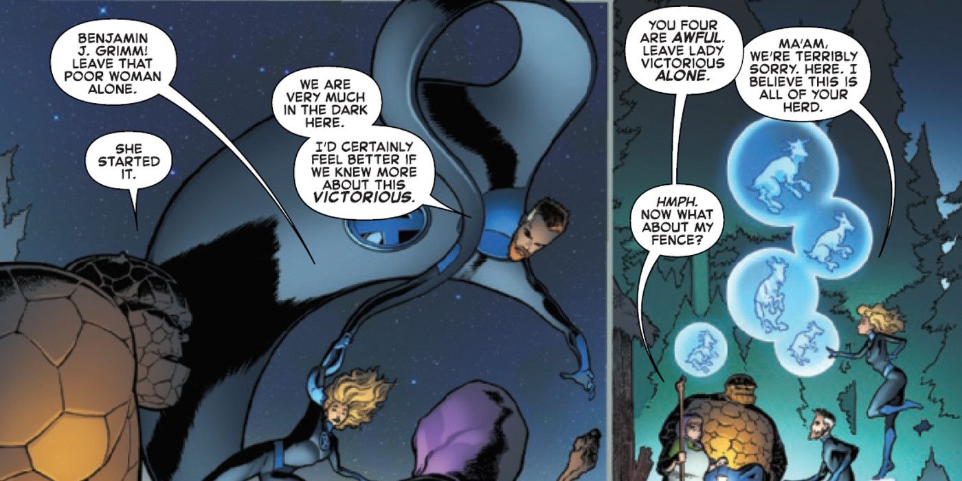 Fantastic Four Destroy A Goat Farm in Fantastic Four #6