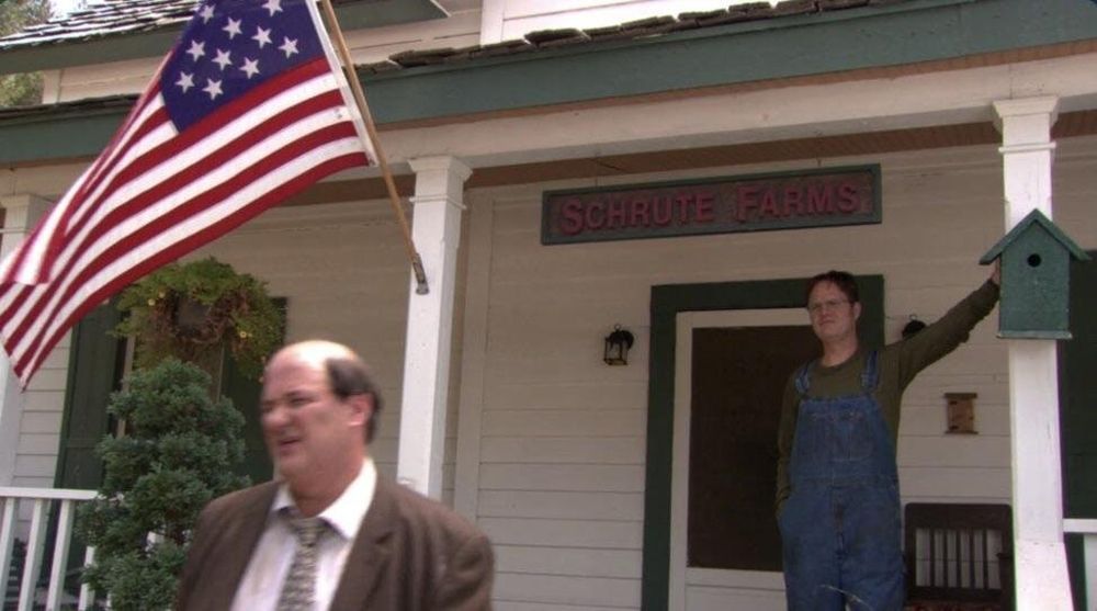 Flag at Dwight's Home