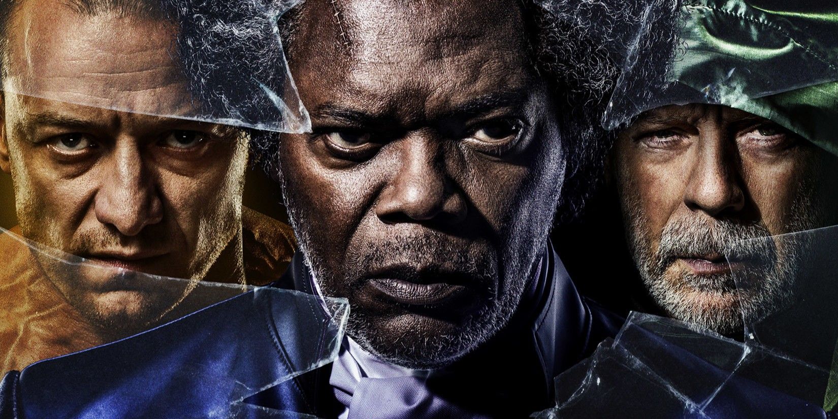 The Horde, Mr. Glass and David Dunn in a poster for Glass