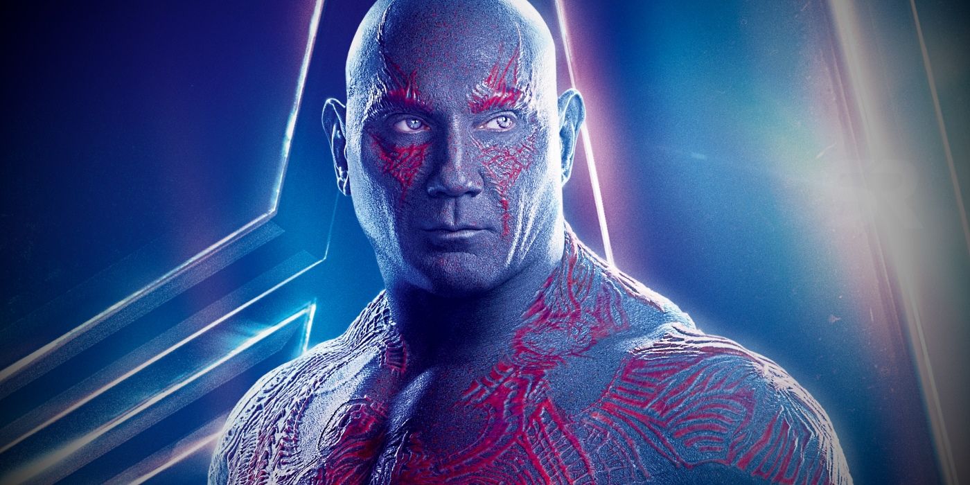 Drax in a promotional poster for the MCU