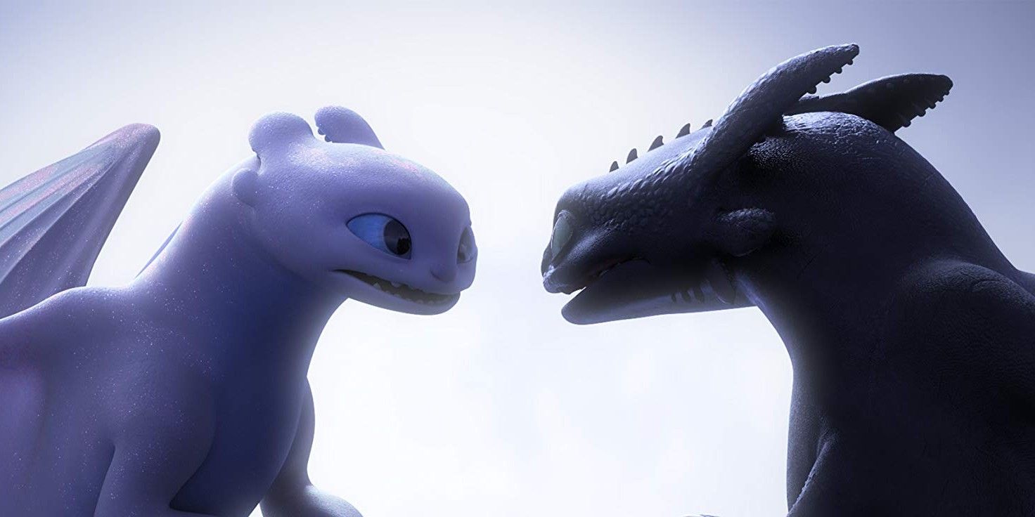 How to Train Your Dragon The Hidden World Light Fury and Toothless