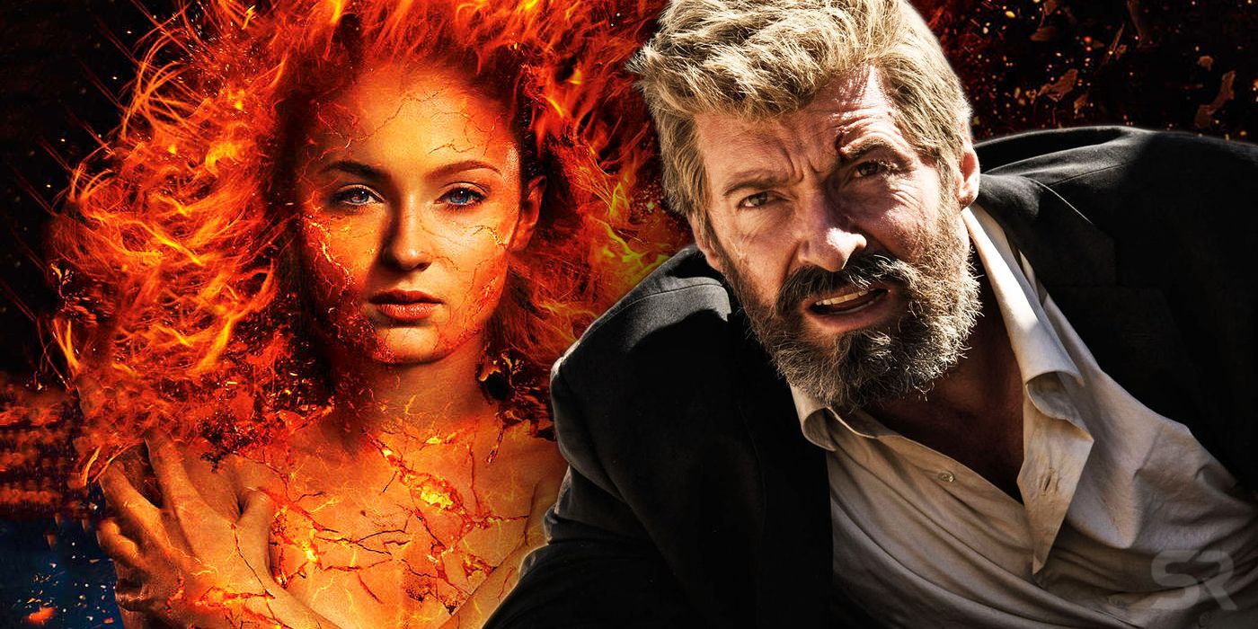 Jean Grey in X-Men Dark Phoenix and Wolverine in Logan