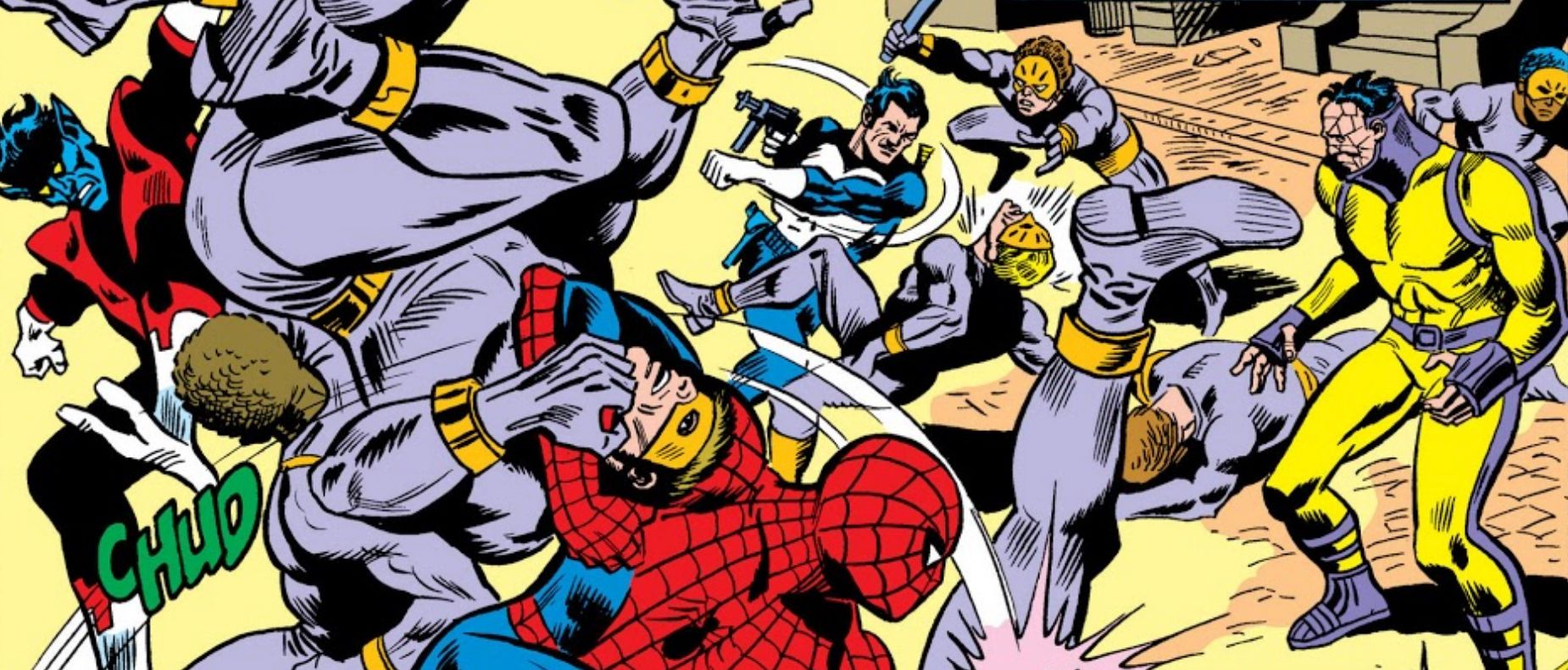 Jigsaw First Appears In Amazing Spider-Man Issue 162 Against Punisher Nightcrawler and Spider-Man
