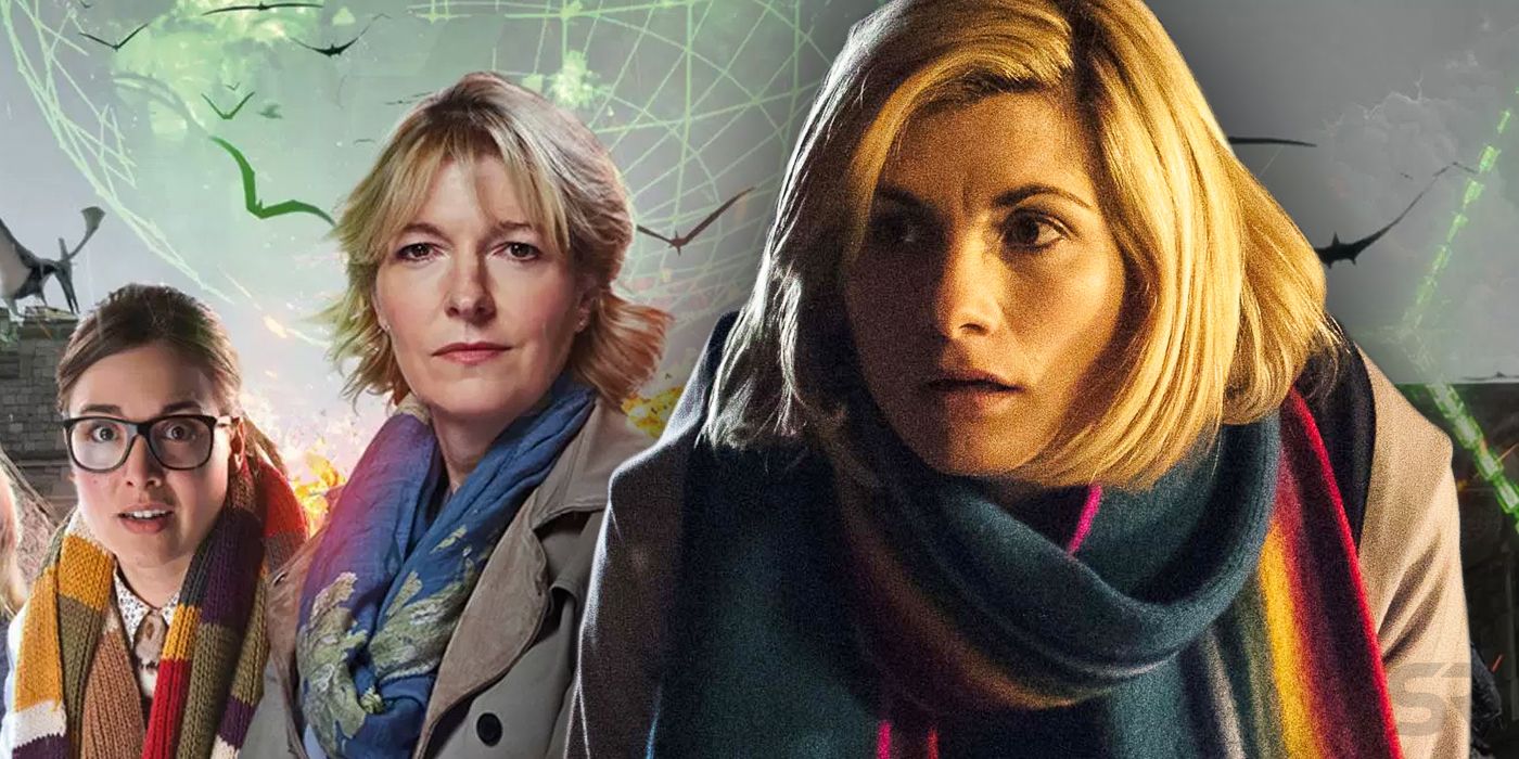 Jodie Whittaker in Doctor Who with UNIT