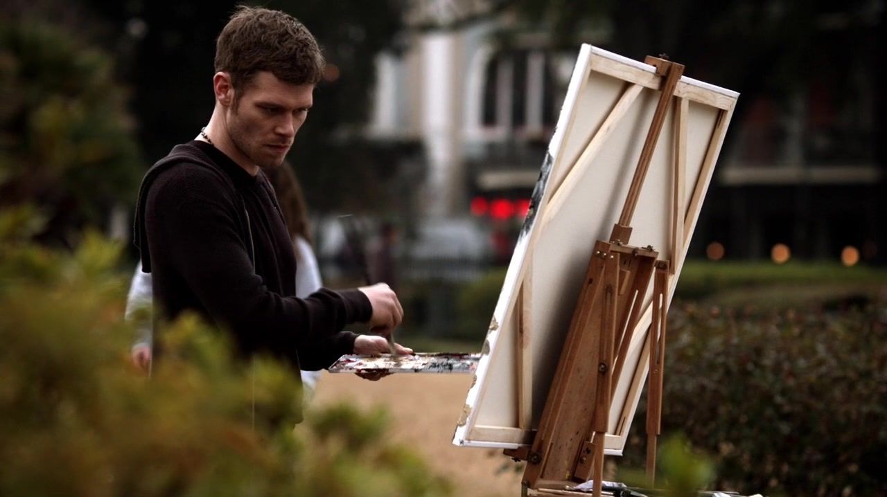 Klaus Painting in the Park