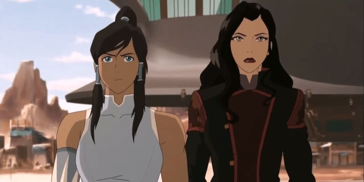 Korra and Asami stand united in The Legend of Korra