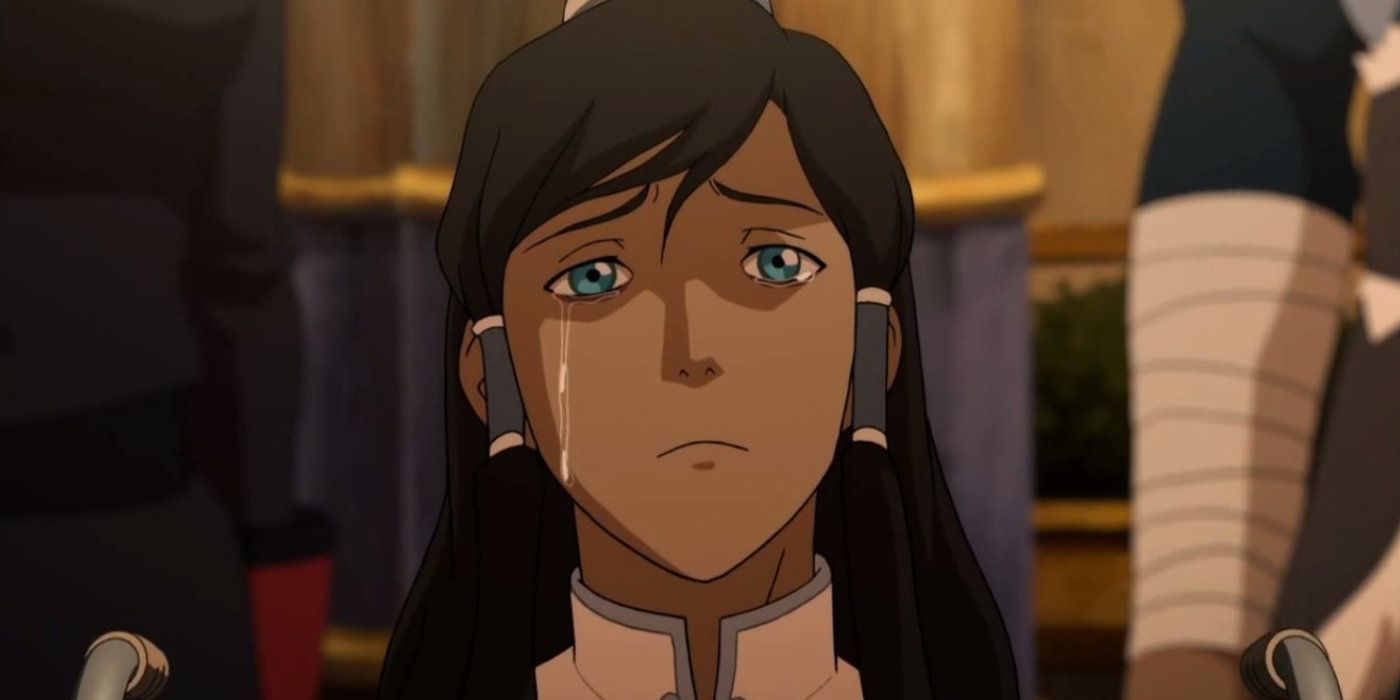 Korra derrama uma única lágrima em The Legend of Korra
