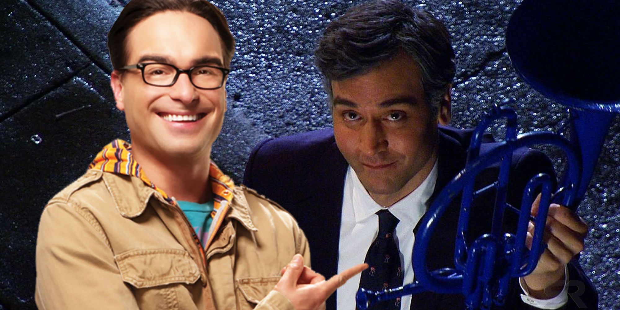 Leonard in The Big Bang Theory and Ted in How I Met Your Mother