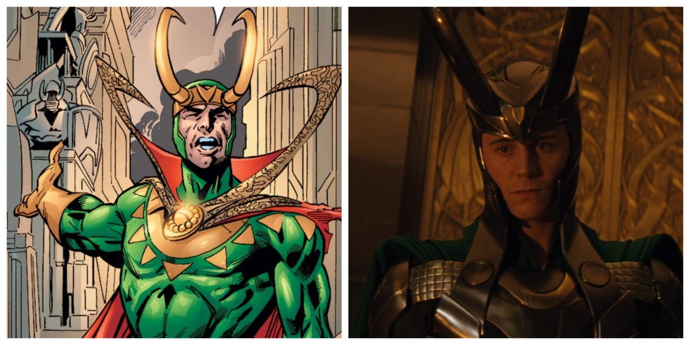 Loki in the comics and in the movies.
