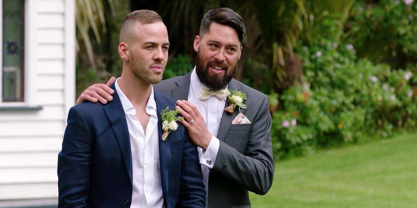 A groom and best man in Married At First Sight