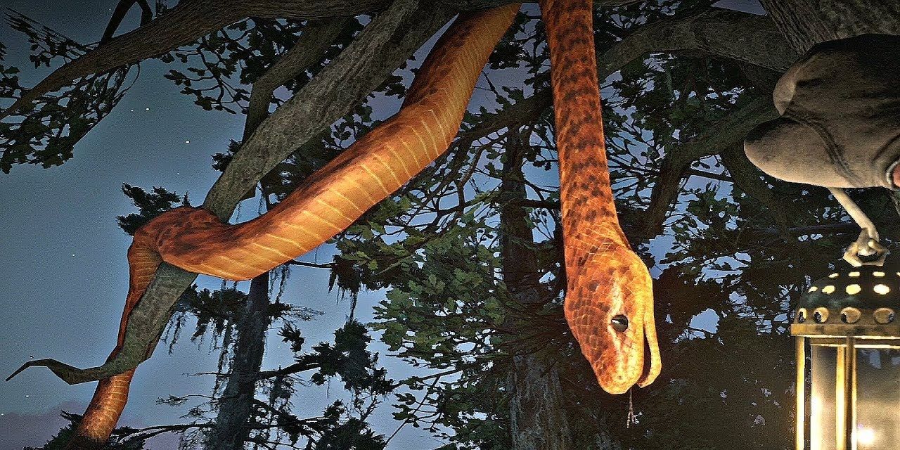 RDR 2 giant dead snake
