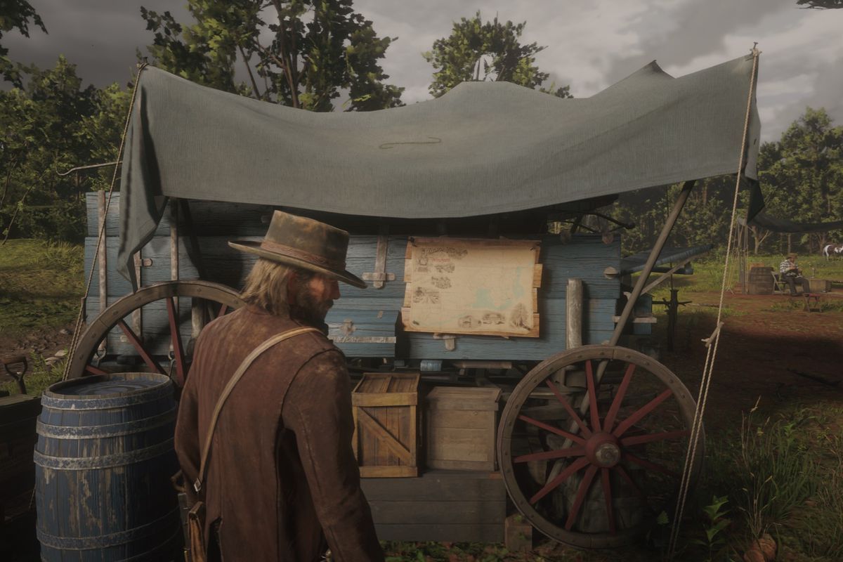 Fast travel map in Red Dead Redemption 2