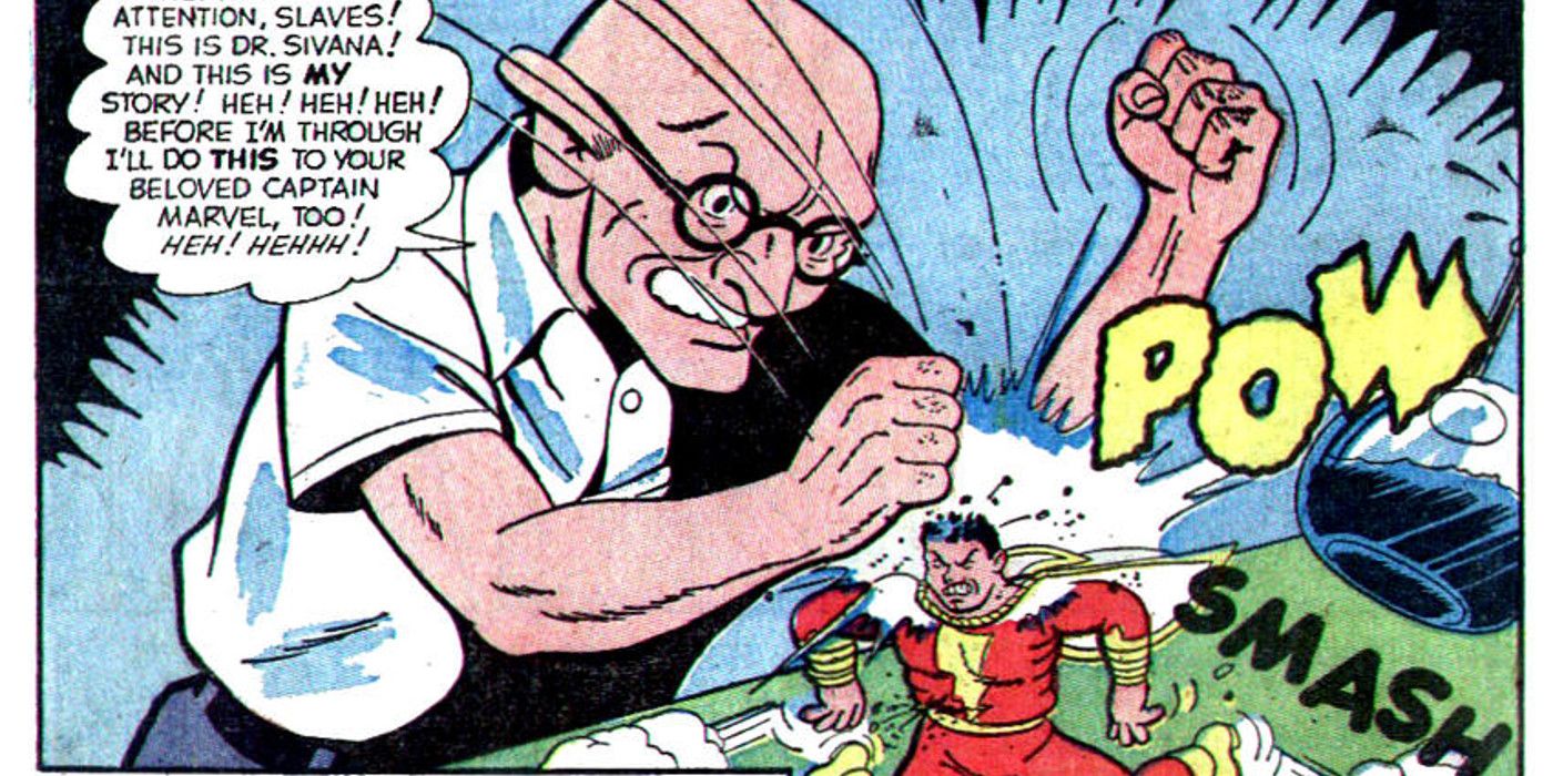 Shazam Captain Marvel Dr. Sivana Golden Age Comics