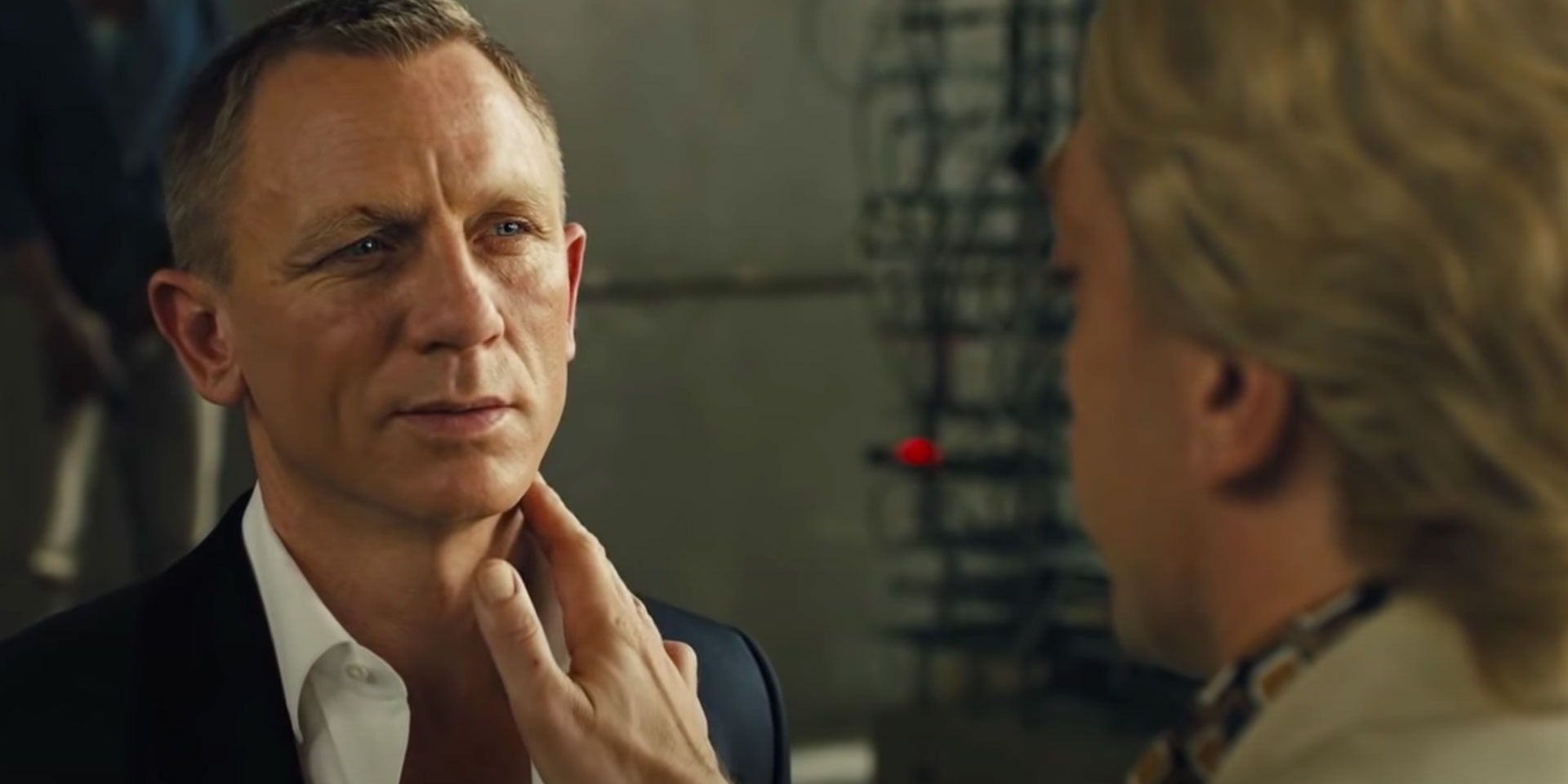 Silva touches Bond in Skyfall