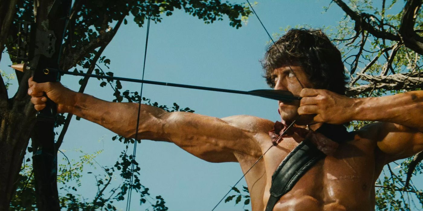 Sylvester Stallone in Rambo First Blood II