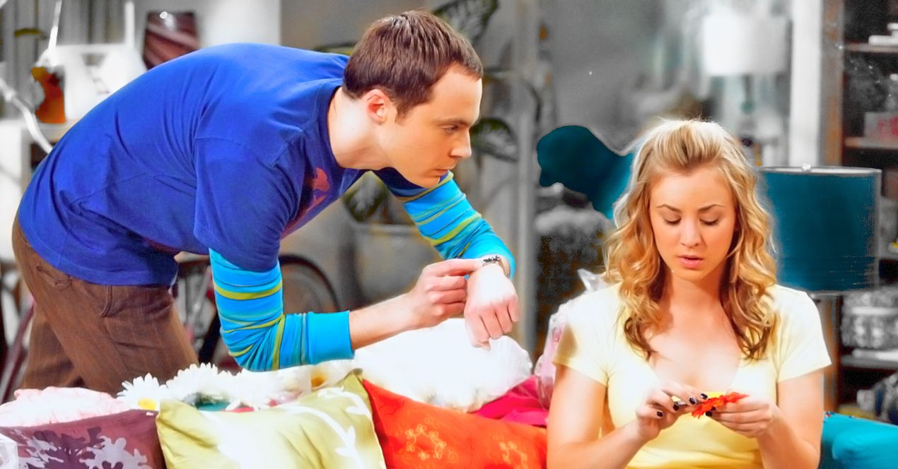 Sheldon and Penny in The Big Bang Theory