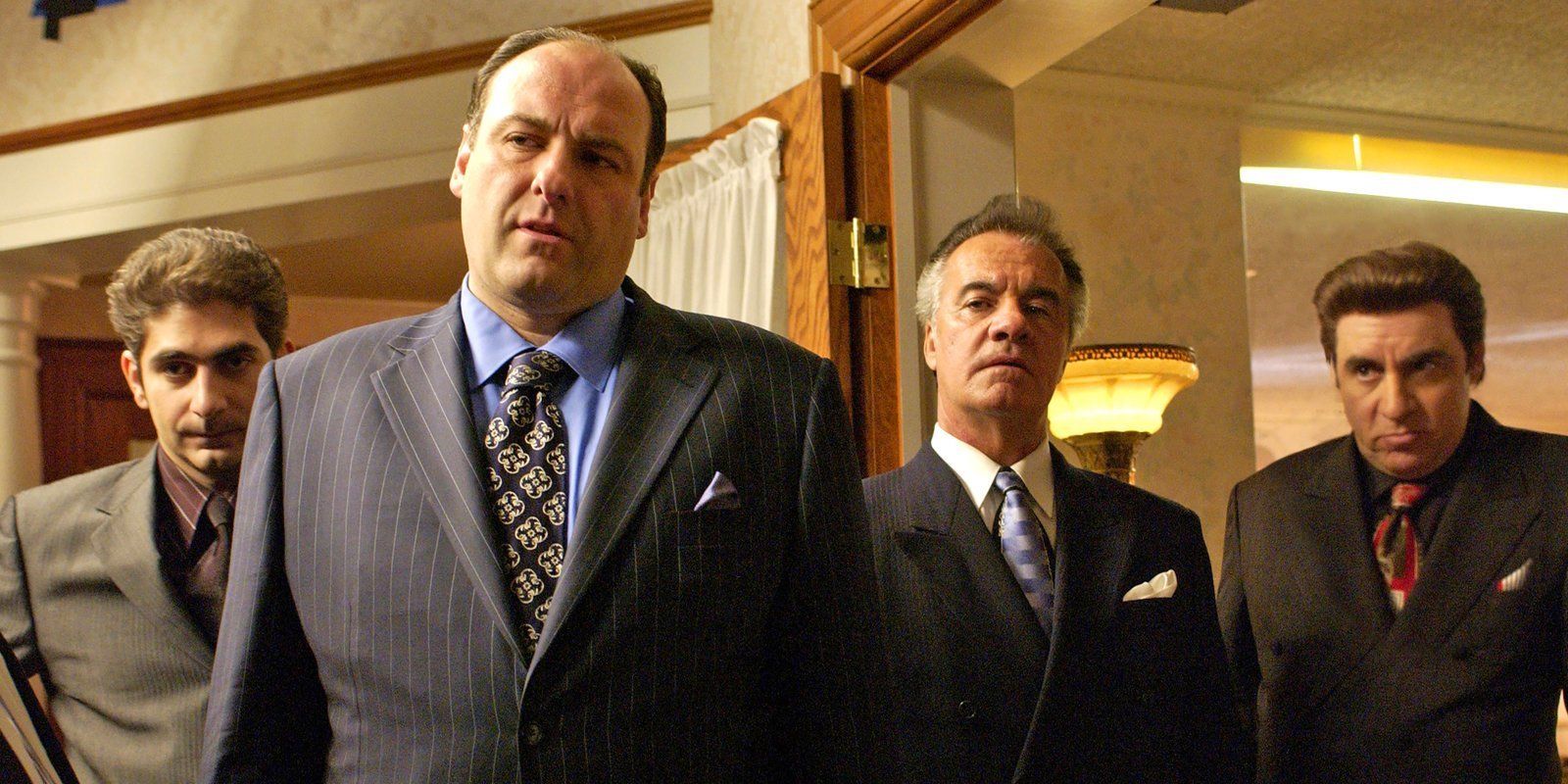 Tony Soprano and associates in The Sopranos 