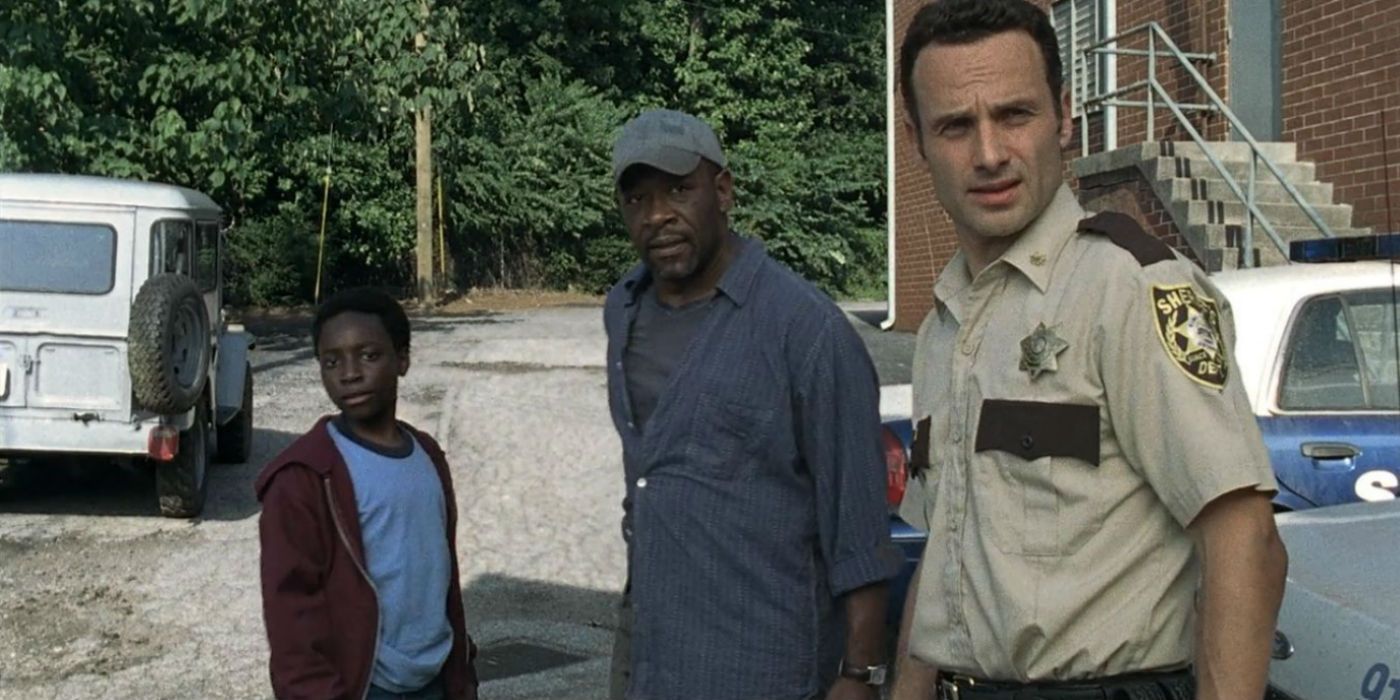 Rick Morgan y Duane en The Walking Dead 
