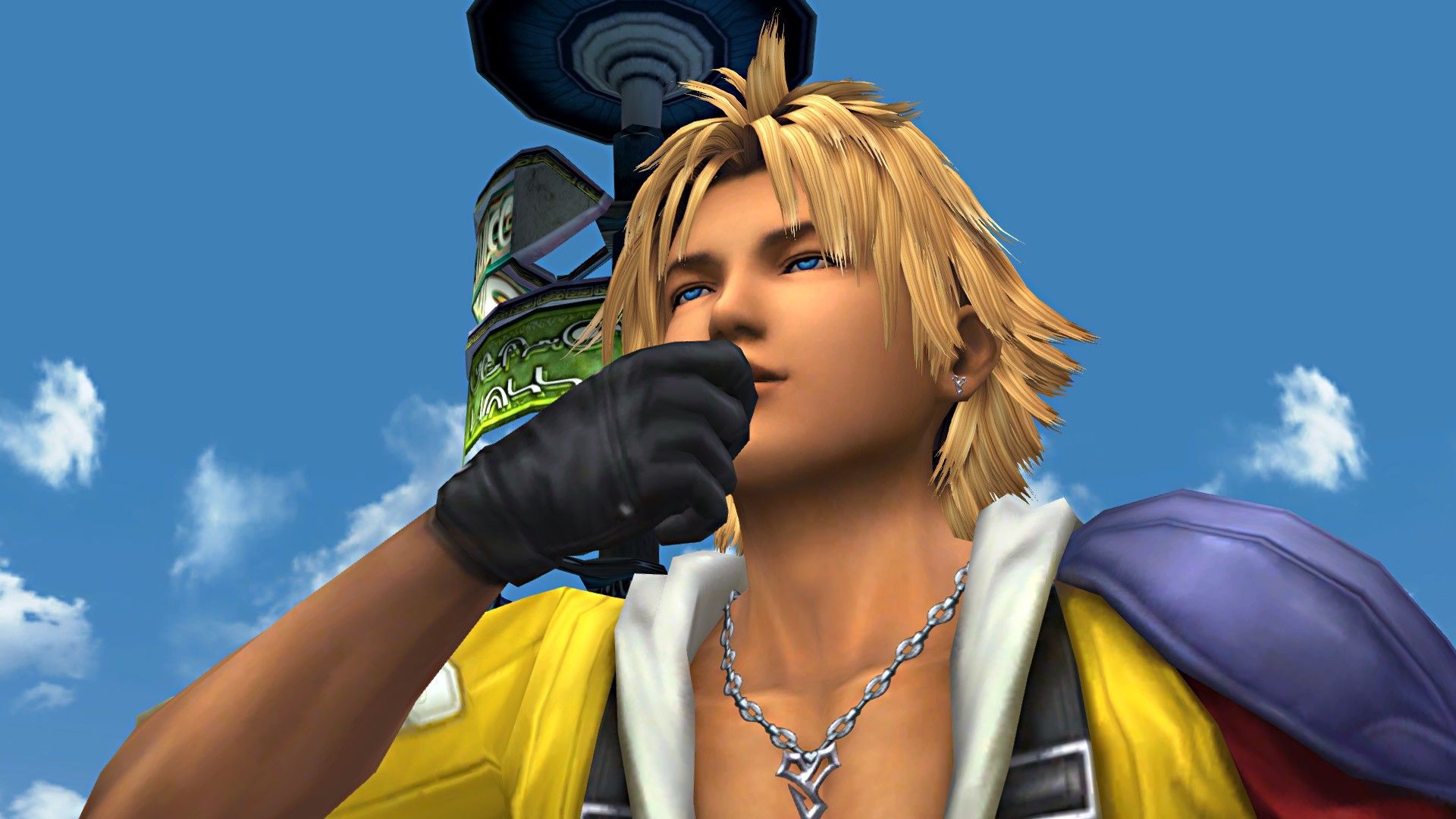 Tidus from Final Fantasy X.