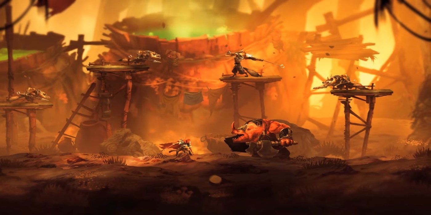 Unruly Heroes Boss Battle Screenshot