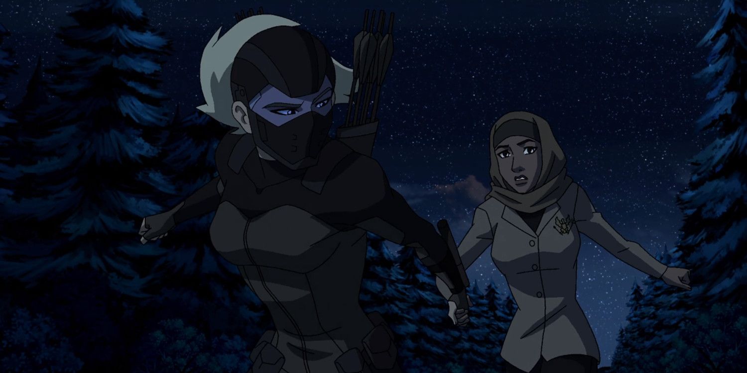 Young Justice Artemis and Halo Girl