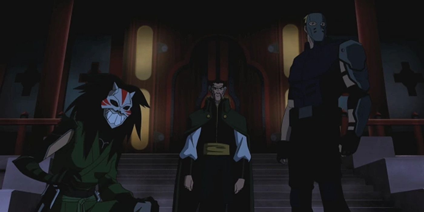 Young Justice League of Shadows Cheshire Ra's Al Ghul Sportsmaster