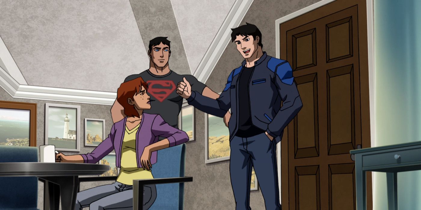 Dick visits Connor and M'ghan in Young Justice