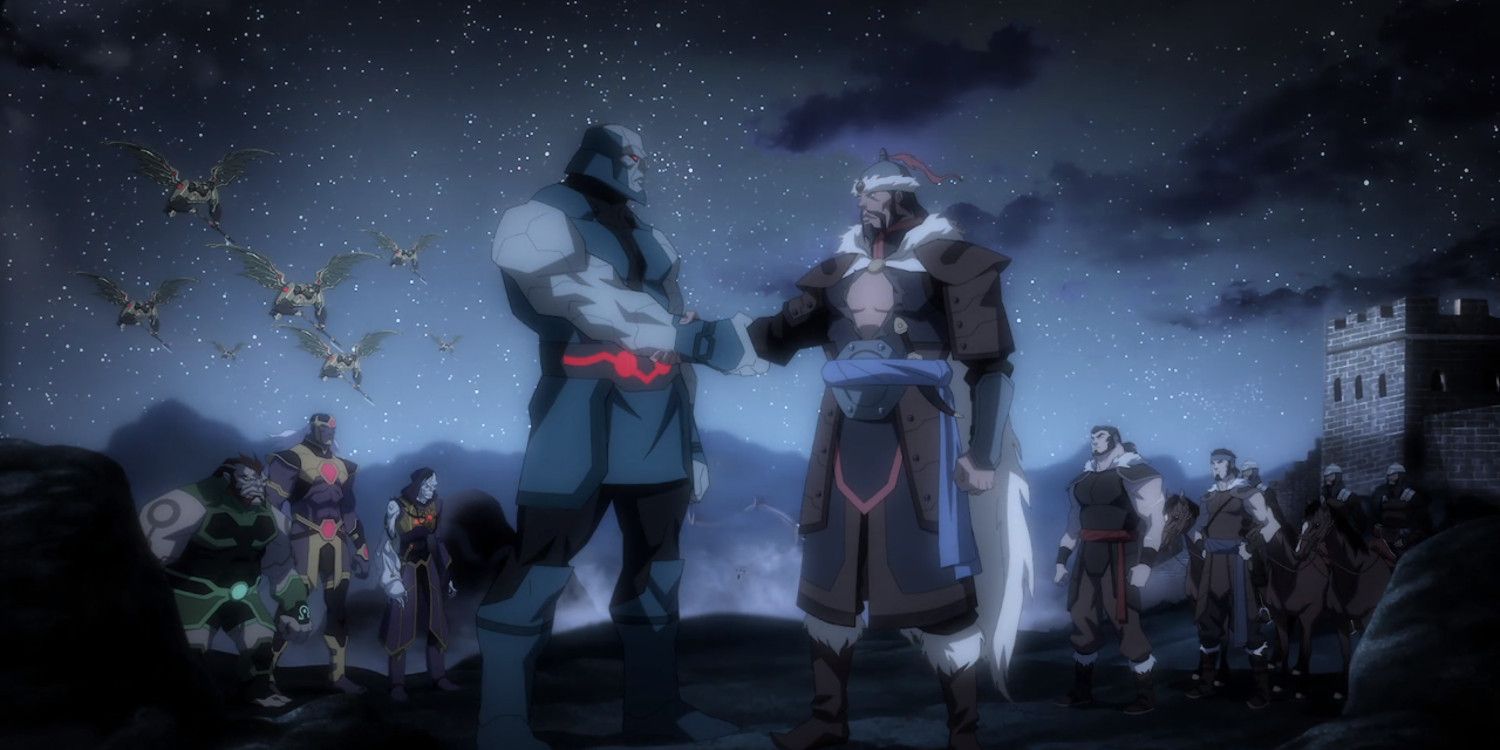 Young Justice Vandal Savage and Darkseid Form An Alliance