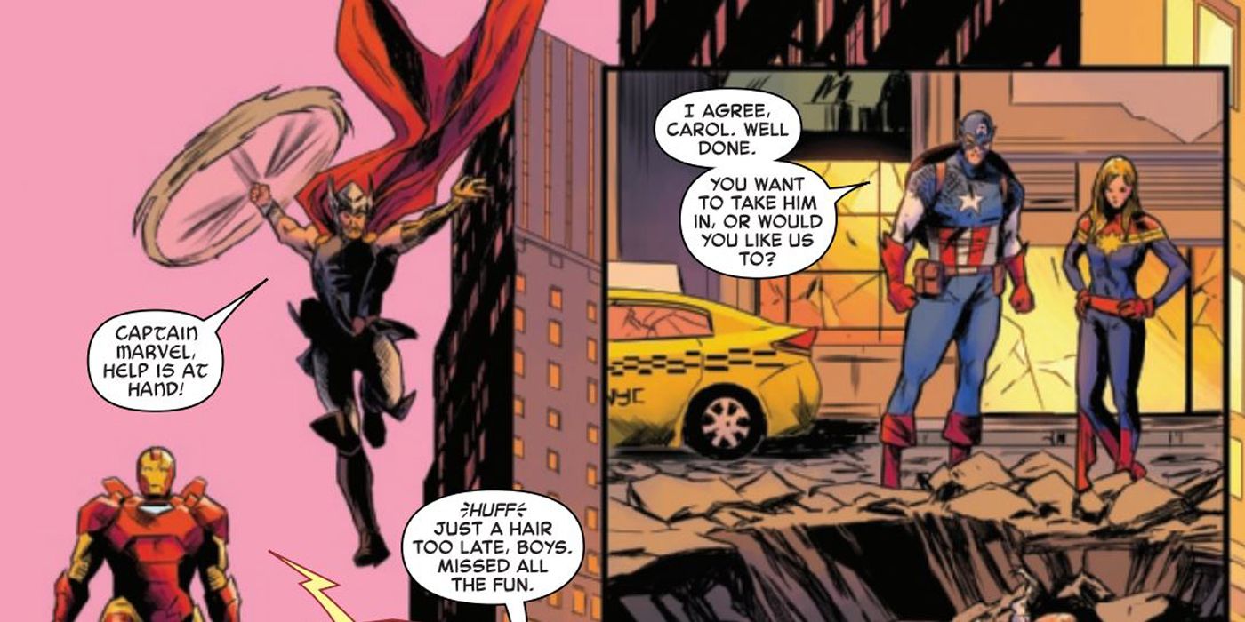 Captain Marvel #1 With The Avengers