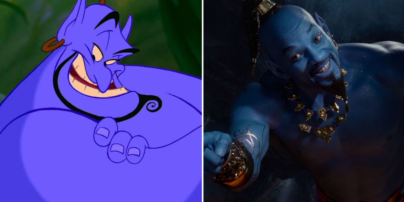 Aladdin Live-Action Genie Comparison