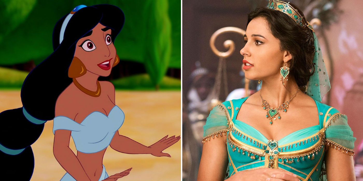 Aladdin Live-Action Jasmine Comparison