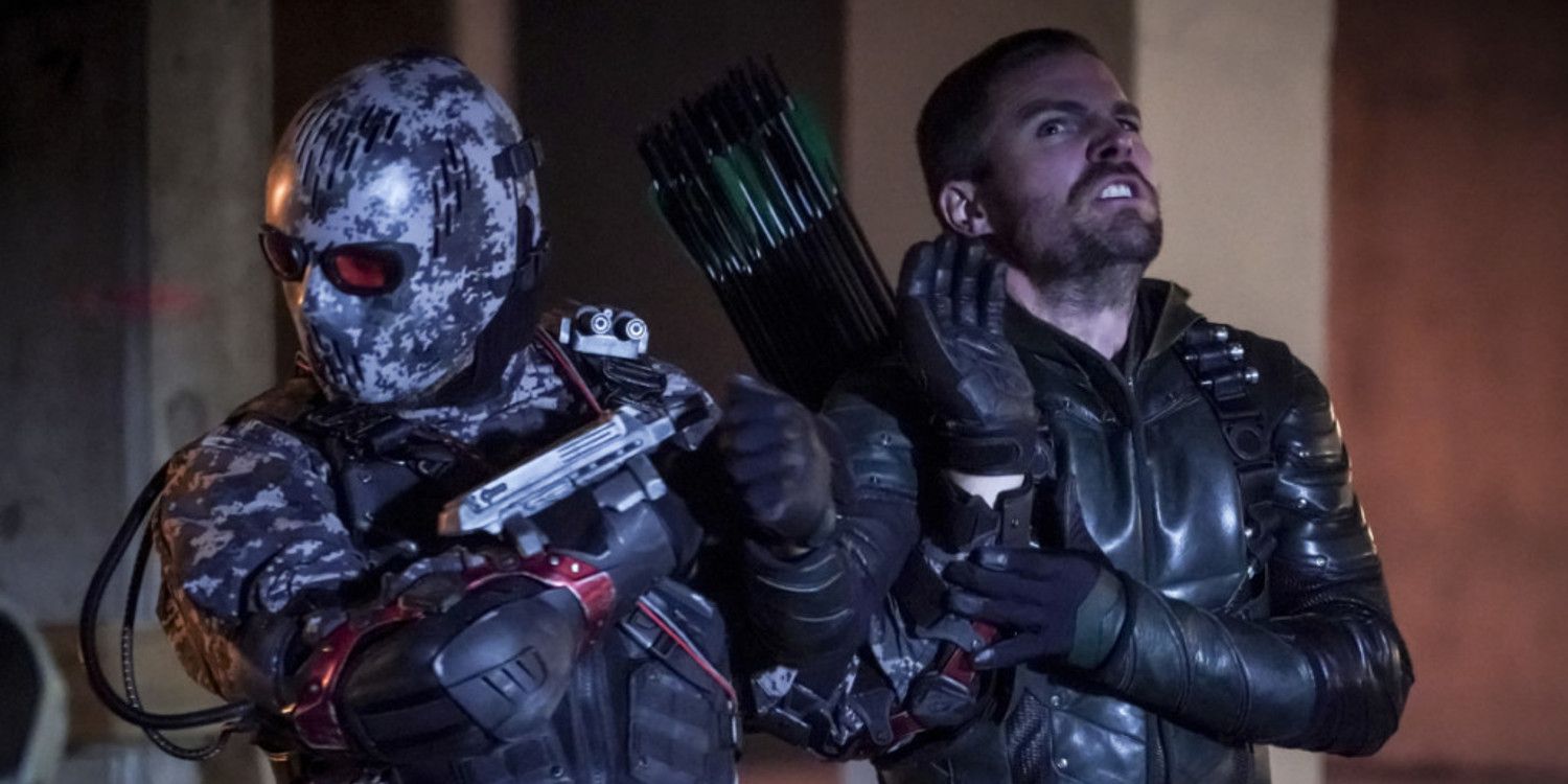 Oliver Queen and Chimera in Arrow