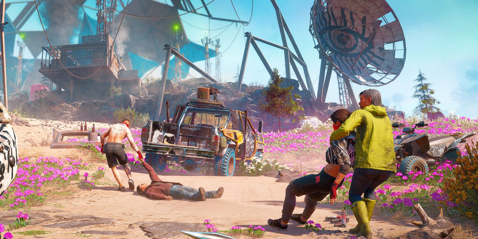 Art and World and Highwaymen of Far Cry New Dawn