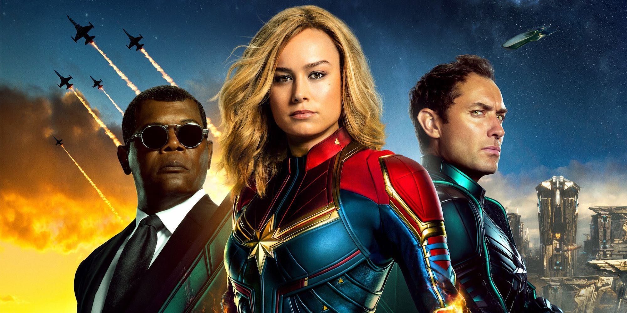 Captain Marvel Poster Nick Fury Jude Law