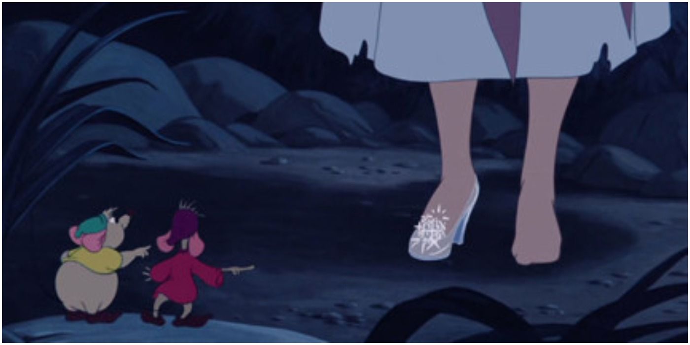 Cinderella, slipper and mice