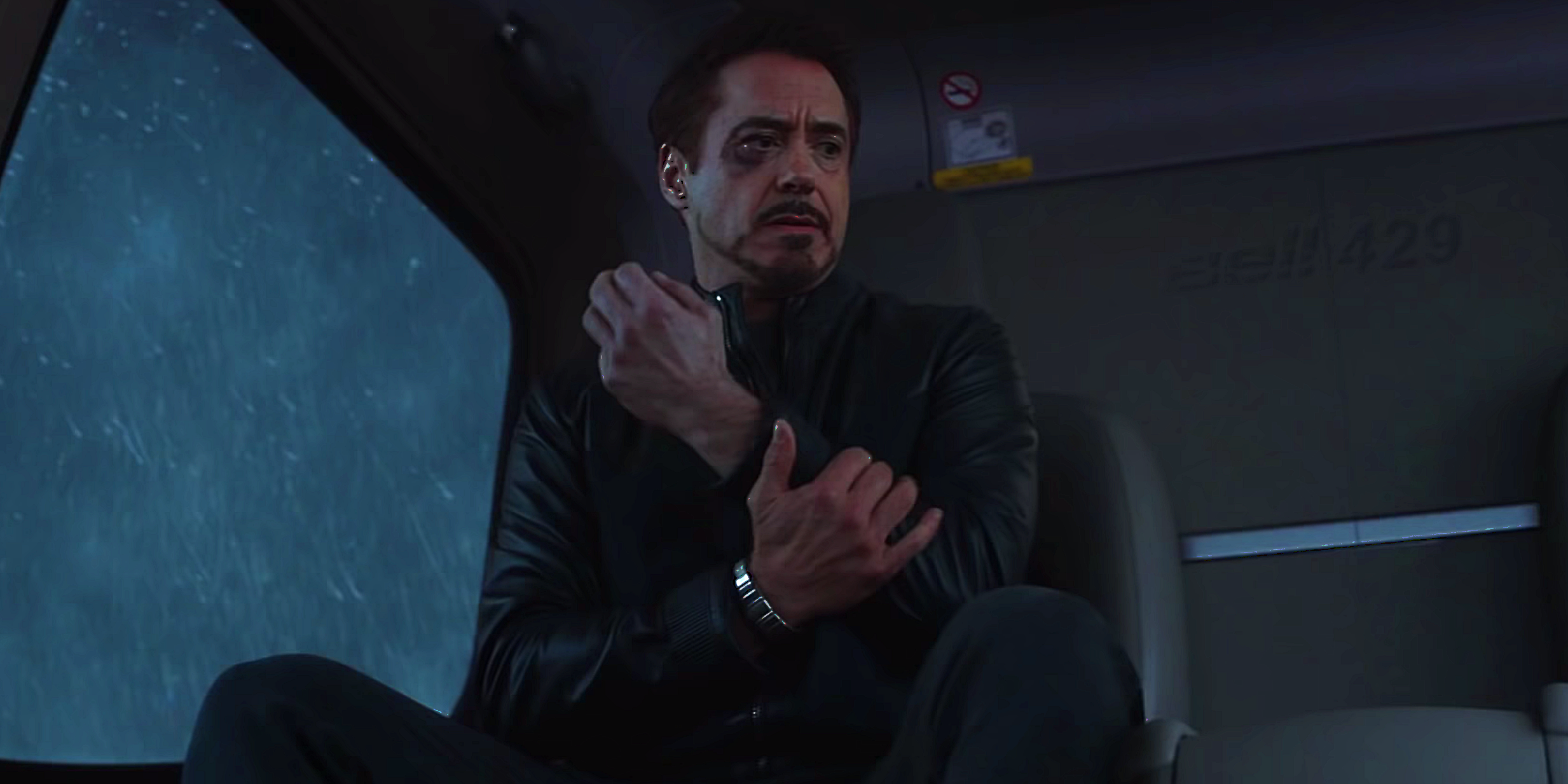Civil War Tony Stark with a Left Arm Injury
