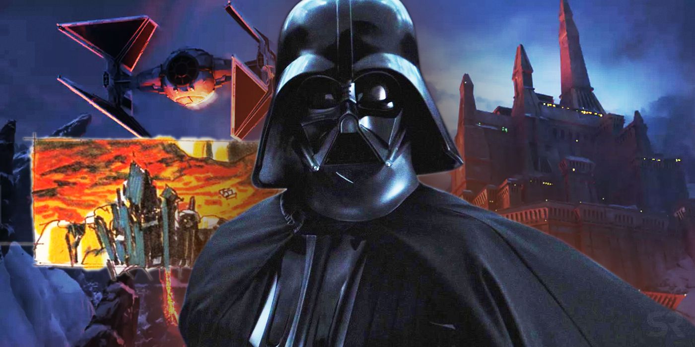 How Darth Vaders Castle Changed From Empire Strikes Back Drafts To Rogue One