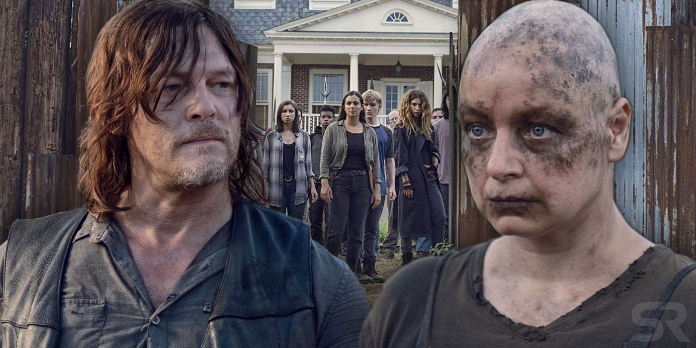Daryl and Alpha in The Walking Dead Season 9 Episode 11 Bounty