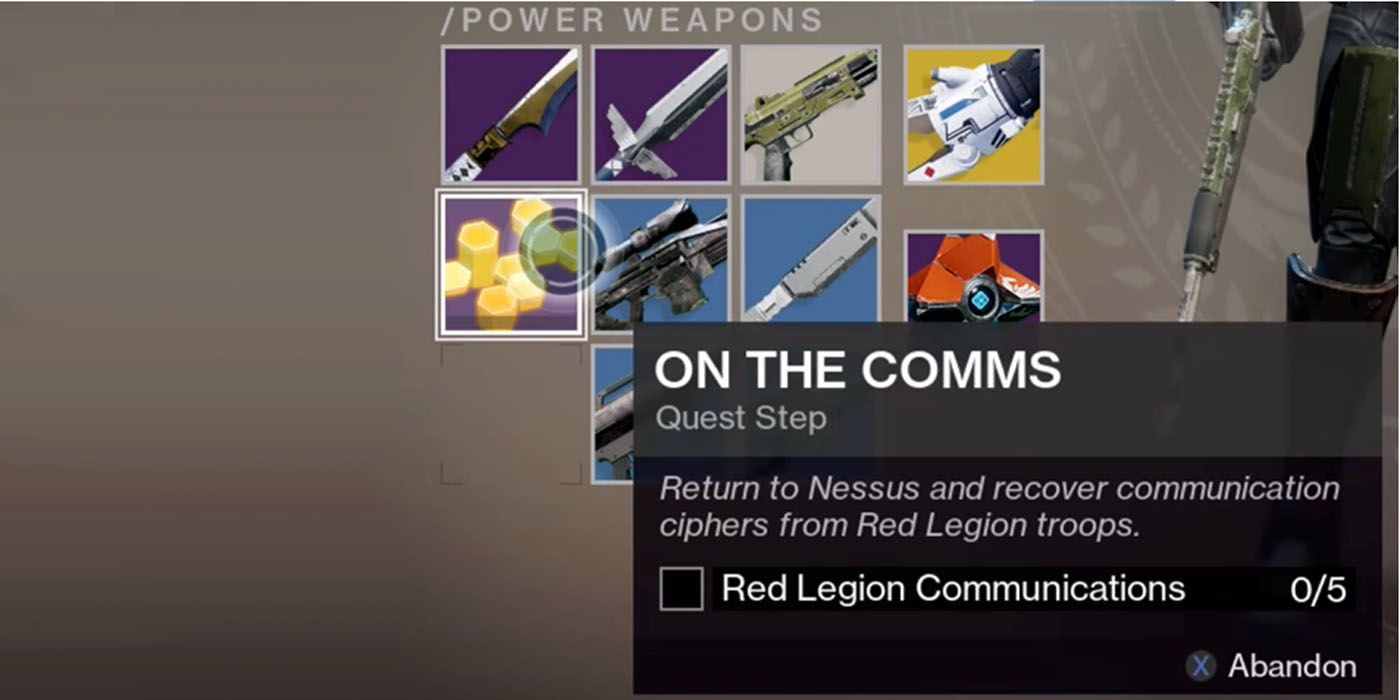 Destiny 2 On The Comms Quest