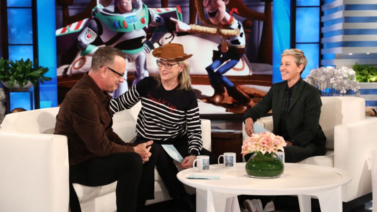 Ellen makes Mery Streep and tom hanks swap roles