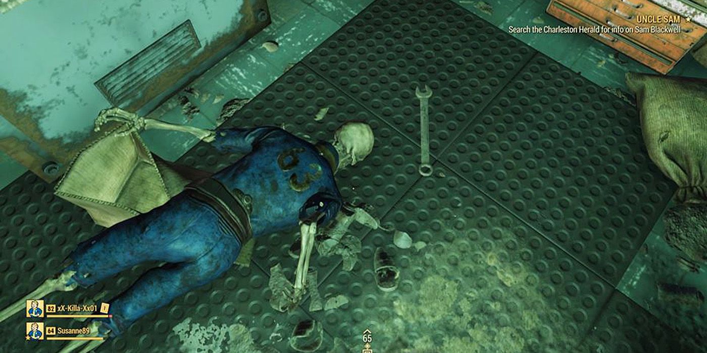 Fallout 76 Vault 63 Skeleton