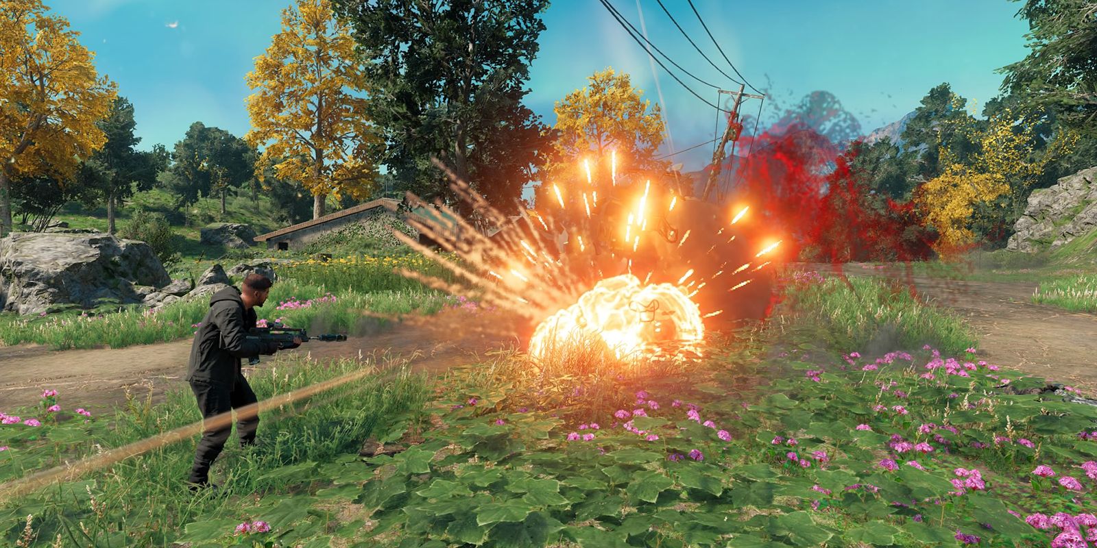 Far Cry New Dawn Explosion Blood
