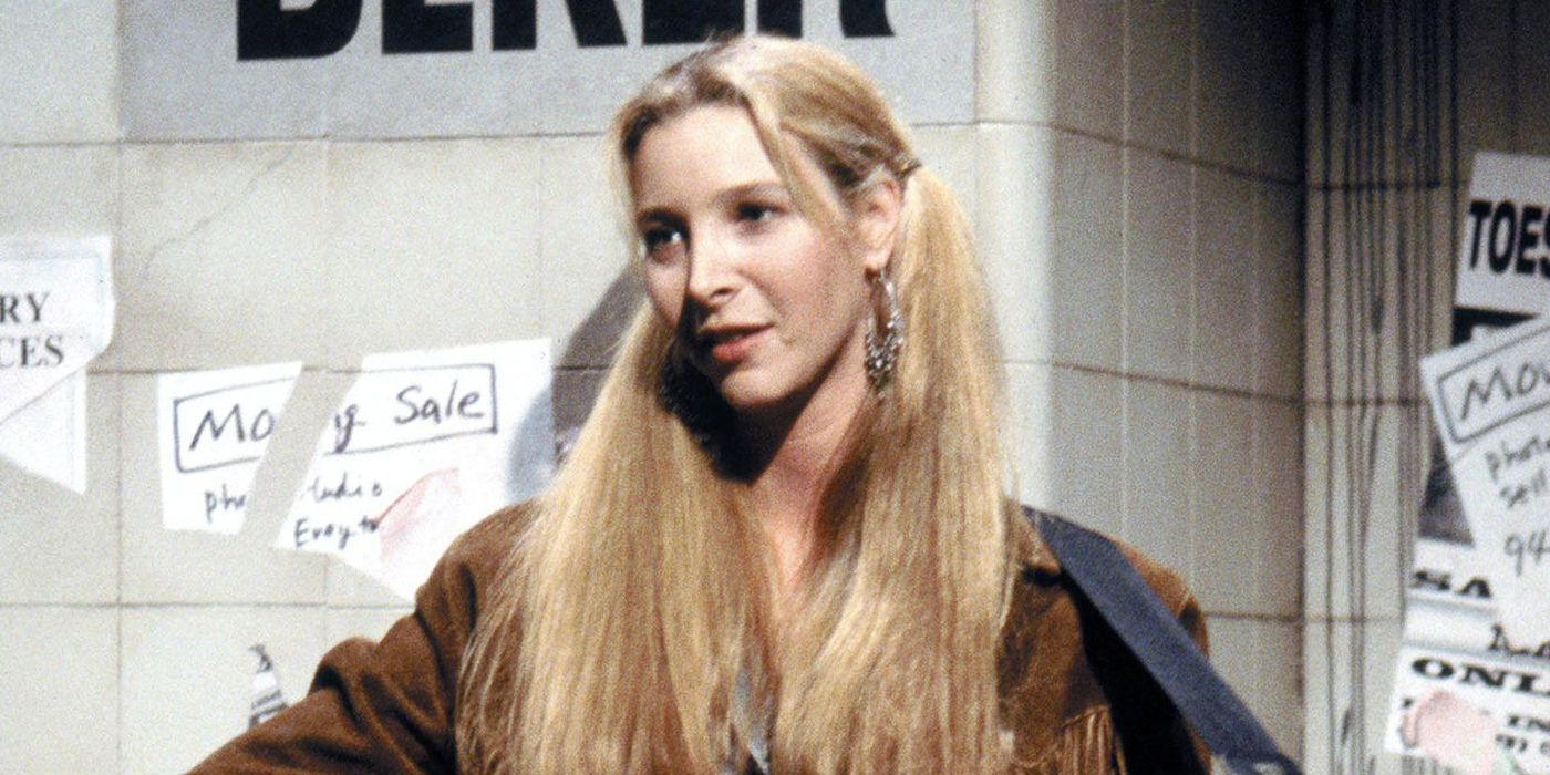 Phoebe Buffay busking in the subway in Friends.